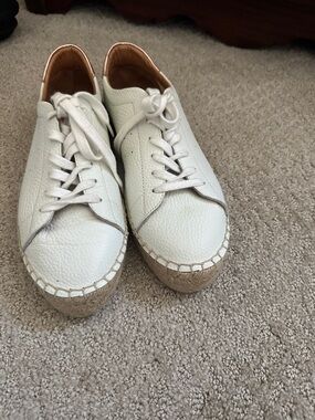 Dalson women’s  White Leather Espadrille Sneaker